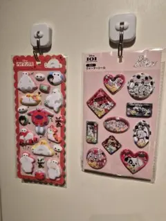 【送料込】Disney ベイマックス・101匹わんちゃん シールセット