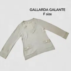 ガリャルダガランテ Fサイズ 長袖ニット Vネック ポケット