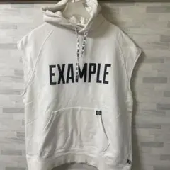 ホワイトノースリーブパーカー EXAMPLEのサムネイル