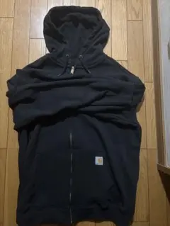 ブラック フルジップ パーカー　Carhartt