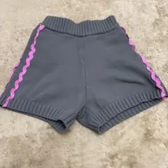 miette グレーショートパンツ ピンクリボン