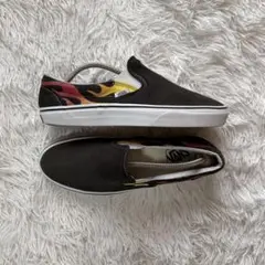 【希少・US企画】VANS バンズ フレイム ファイヤーパターン スリッポン