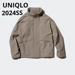 UNIQLO ユニクロ 2024年 ウィンドプルーフスタンドブルゾン ブラウンL