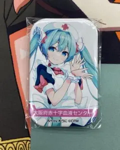 大阪府限定　初音ミク　献血缶バッジ