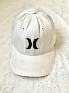 【美品】Hurley ホワイト FLEXFIT キャップ