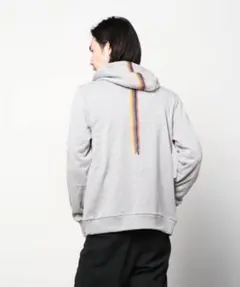 Paul Smith 'Painted Stripe'ジップアップフーディー L