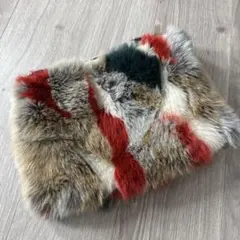 マルチカラーファークラッチバッグ