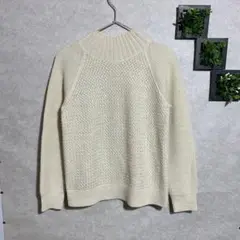 SOUP(size9)ハイネックラメニットセーター　アルパカ混　ウール混　長袖