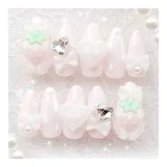 【現品】 ネイルチップ 量産型 地雷系 いちご