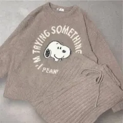 エメフィール スヌーピー｜もこもこルームウェア セットアップ｜コラボ｜部屋着｜L