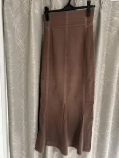 COCODEAL ストレッチコットンウォッシュ ハイウエストマーメイドスカート