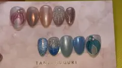 【値引き中】マーメイドネイルチップ