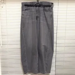 GU バレルレッグジーンズ 丈標準71.0～75.0cm グレー 32インチ