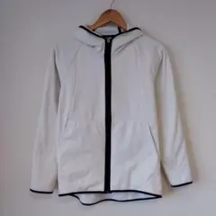 ★【古着】UNIQLO(ユニクロ)　ドライEXフルジップパーカー　M　ホワイトのサムネイル