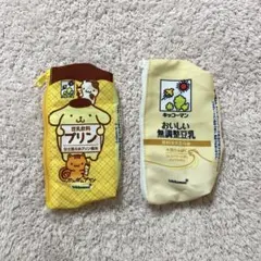 キッコーマン 豆乳ミニポーチ ポムポムプリン サンリオ ガチャガチャ ポーチ