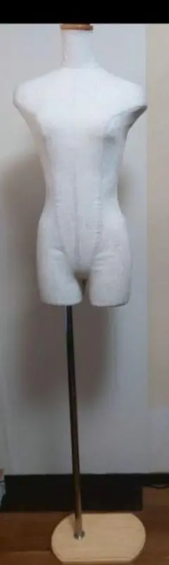 店舗用ファブリック ボディトルソー 布製ボディ 木製ベース 自宅使用品