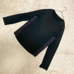 【良品】COMME CA DU MODE MEN カットソー 長袖 ブラック Ｌ