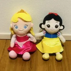 ディズニー　ビーンズコレクション　オーロラ姫　白雪姫　ぬいぐるみ　2個セットのサムネイル
