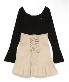 andmary High waist velour mini dress - メルカリ