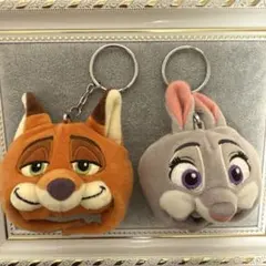ズートピア ニックワイルド ジュディポップスファンキャップ キーホルダーセット