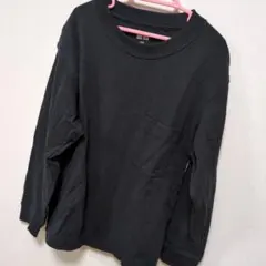ユニクロ　ブラック 長袖カットソー ポケット付き　サイズ130