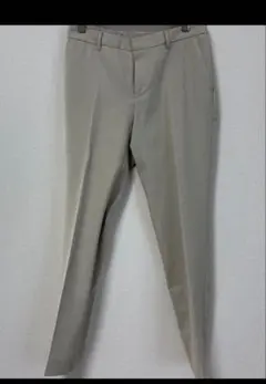 AOKI LES MUES S ベージュ スラックス ゴム入り