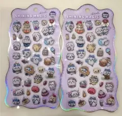 ちいかわ ぷっくりシール同柄2枚♥ぷくぷく うるちゅる キラキラ ボンボン 立体