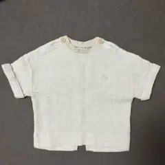 cottoli ワッフル 半袖Tシャツ 80cm