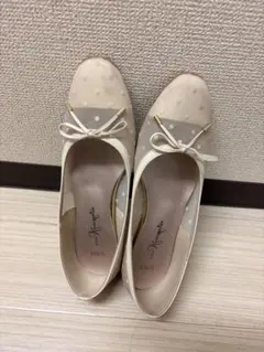 銀座かねまつ SLENDER シアーパンプス ドット柄のサムネイル