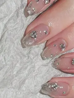 SHEIN ネイルチップ　きらきら　ピンク　かわいい　韓国