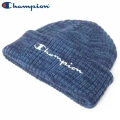 新品 Champion チャンピオン アクリル ニット帽 ネイビー