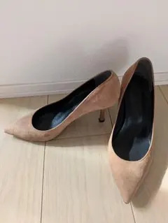 STYLE DELI 7.5cmポインテッドパンプス スエード ライトブラウン