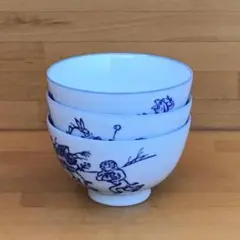 染付 鳥獣戯画 ごはん茶碗　5つのサムネイル