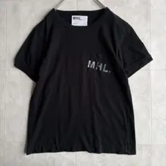 MHL. マーガレットハウエル ロゴポケットTシャツ 黒 III 綿100のサムネイル