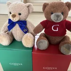 【新品未使用】GODIVA テディベア 限定品 2023 2025 2体セットのサムネイル