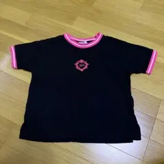 ちびRady キッズ Tシャツ ブラック ピンク 105cm