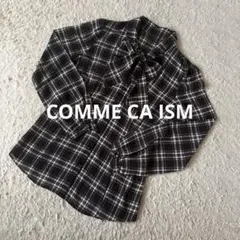 ❤︎ COMME CA ISM❤︎【未使用】チェックボータイブラウス　M