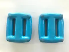 ダイビング用カラーウエイト1kg×2個（ブルー）