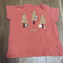 美品！モンベル mont-bell Tシャツ 90 記名無　オーガニックコットン