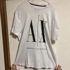 Armani Exchange Tシャツ ホワイト　シミあり