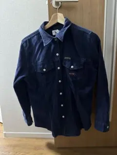 Calvin Klein Jeans ネイビーコーデュロイシャツ Mサイズ