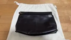 LOEWE ロエベ ブラック クラッチバッグ レザー