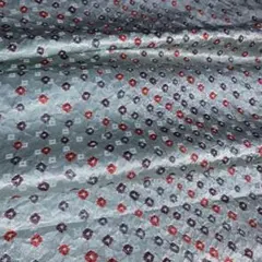 2178★着物　正絹　総絞り　あられ文　身頃半分ハギレ37×176★