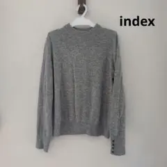 index 長袖ニット グレー Mサイズ