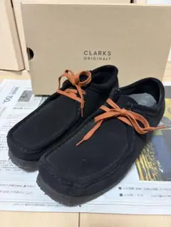 CLARKS ORIGINALS ブラックスエードシューズ