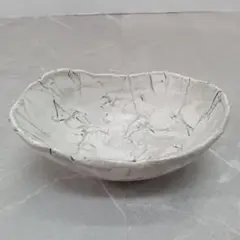 ♢224楕円形 小鉢 鉢 盛皿 在銘 研 陶器 食器 約17×12.5×5cm