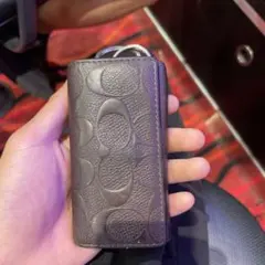 新品】COACH コーチ キーケース シグネチャー 5連 CAR00 タグ - メルカリ