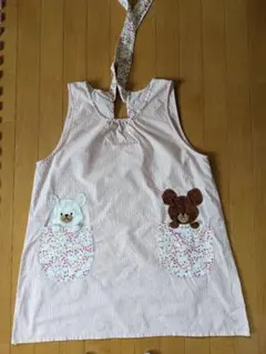 くまの学校　保育士エプロン