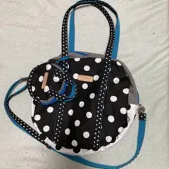 ドット柄トートバッグ（黒×白）のサムネイル