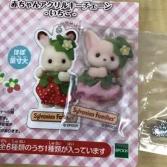 シルバニアファミリー アクリルキーチェーン いちご フェネックの赤ちゃん